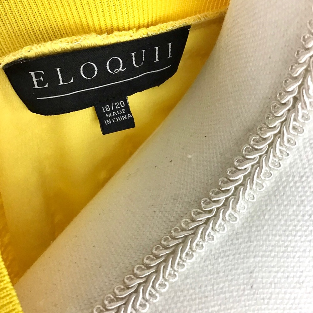 ELOQUII | Sequin Super Lemon Shift Dress - Picture 12 of 15